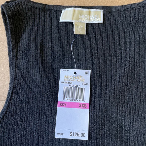 ‼️$5 SALE‼️ MICHAEL KORS One Sleeve V Neck Ribbed Sweater - Picture 6 of 8